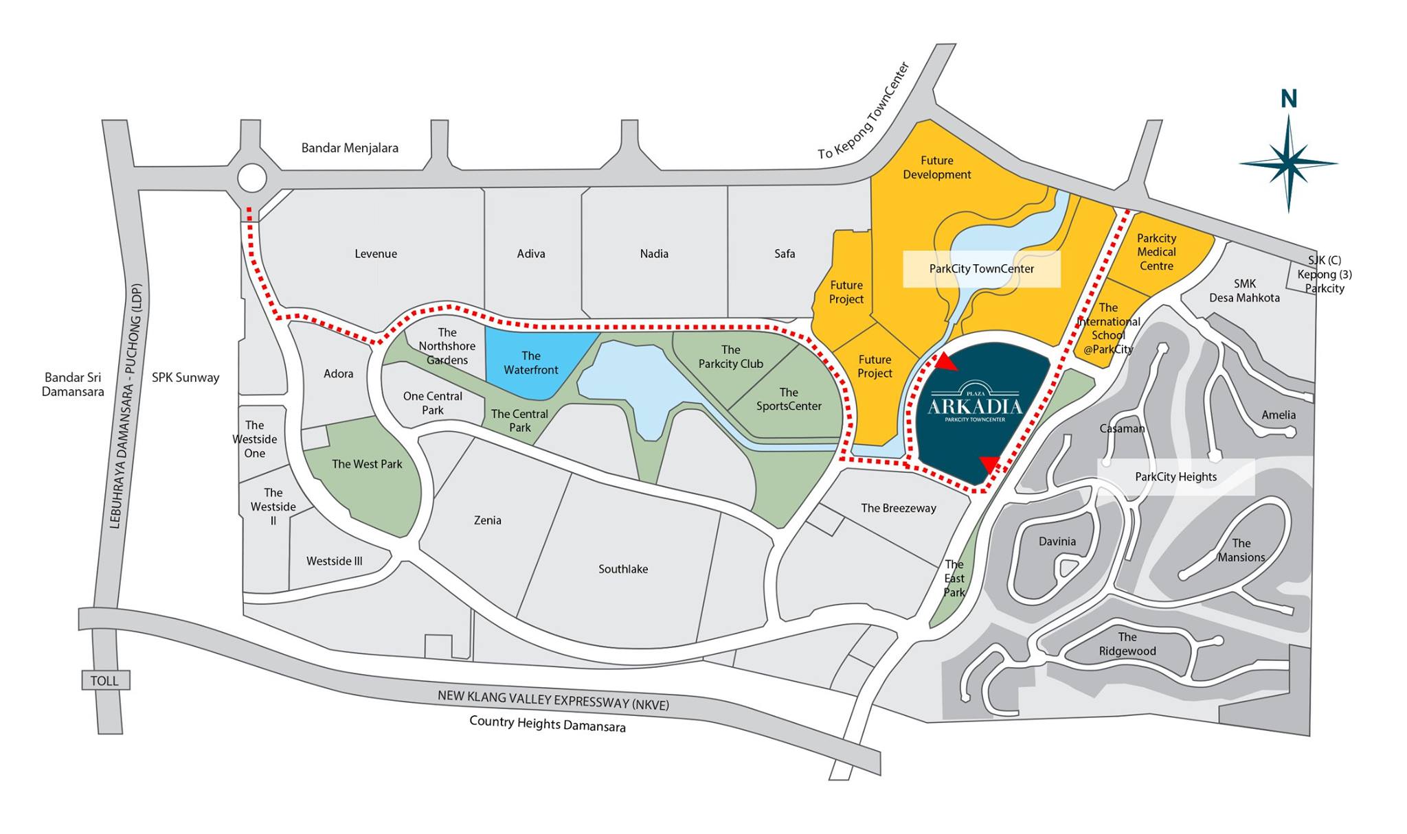 direction-plan-to-the-plaza-arkadia-car-park-entrances-from-dp1-and-dp2